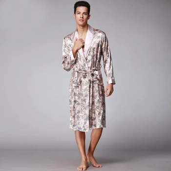 Khaki New Arrival Male Silk Kimono Bath Robe Gown Chinese Men's Rayon Nightwear Turn-Down Collsr Sleepwear Loose leisure L-XXL
Khaki New Arrival Male Silk Kimono Bath Robe Gown Chinese Men's Rayon Nightwear Turn-Down Collsr Sleepwear Loose leisure L-XXL