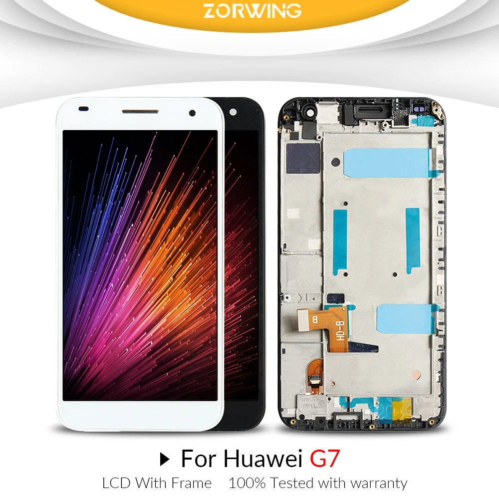 AAA Quality For Huawei G7 LCD Touch Screen with frame For Huawei G7-L03 G7-L01 Display Digitizer Assembly Replacement Parts
AAA Quality For Huawei G7 LCD Touch Screen with frame For Huawei G7-L03 G7-L01 Display Digitizer Assembly Replacement Parts