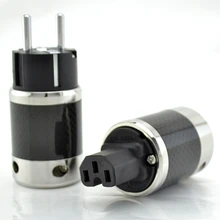 Pair Hi-end Furutech Carbon Fiber EU EUR schuko power Plug socket AC Power cable Electrical IEC female connector Hifi 2 pins
Pair Hi-end Furutech Carbon Fiber EU EUR schuko power Plug socket AC Power cable Electrical IEC female connector Hifi 2 pins
