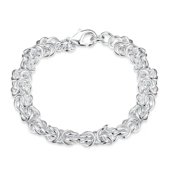 925 Silver Bracelets For Women Faucet Buckle Round 20cm Accessories Bracelet Jewelry Fine Bracelet Top Quality Wholesale Retail
925 Silver Bracelets For Women Faucet Buckle Round 20cm Accessories Bracelet Jewelry Fine Bracelet Top Quality Wholesale Retail
