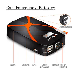 A Grade Macromolecule Rare Earth 9000mAh Automobile Fire Maker Emergency Jump Leads Battery Starter Portable Power Bank 2 USB
A Grade Macromolecule Rare Earth 9000mAh Automobile Fire Maker Emergency Jump Leads Battery Starter Portable Power Bank 2 USB