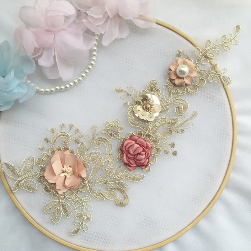 2 Pcs High Quality Floral Golden Lace Applique Costume Sewing Dress Appliques For Brilliant Neck Collar Lace Accessories Decor
2 Pcs High Quality Floral Golden Lace Applique Costume Sewing Dress Appliques For Brilliant Neck Collar Lace Accessories Decor
