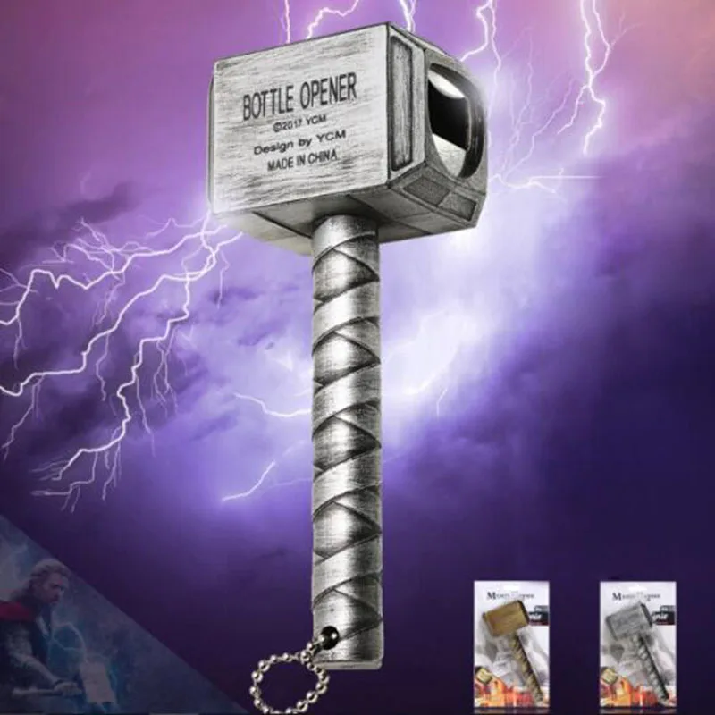 Винтажная открывашка для пивных бутылок Thor's Hammer открывалка с содовой