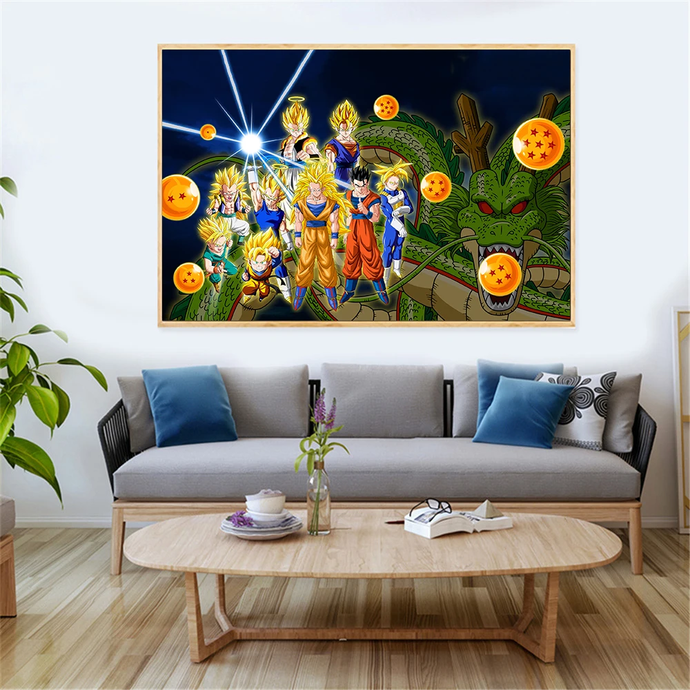 Anime Cartoon Abstract Canvas Poster HD Prints Room Wall Art Dragon Ball Goku Paintings for Living Room Decor Cuadros
Anime Cartoon Abstract Canvas Poster HD Prints Room Wall Art Dragon Ball Goku Paintings for Living Room Decor Cuadros