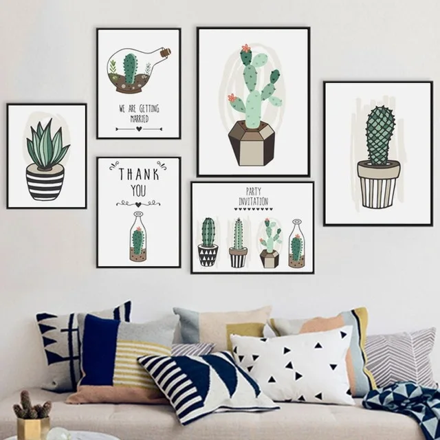 Nordic Home Decor Canvas Painting Watercolor Cactus Poster Green Plant Flower Poster Hd Print Wall Art Pictures For Living Room
Nordic Home Decor Canvas Painting Watercolor Cactus Poster Green Plant Flower Poster Hd Print Wall Art Pictures For Living Room