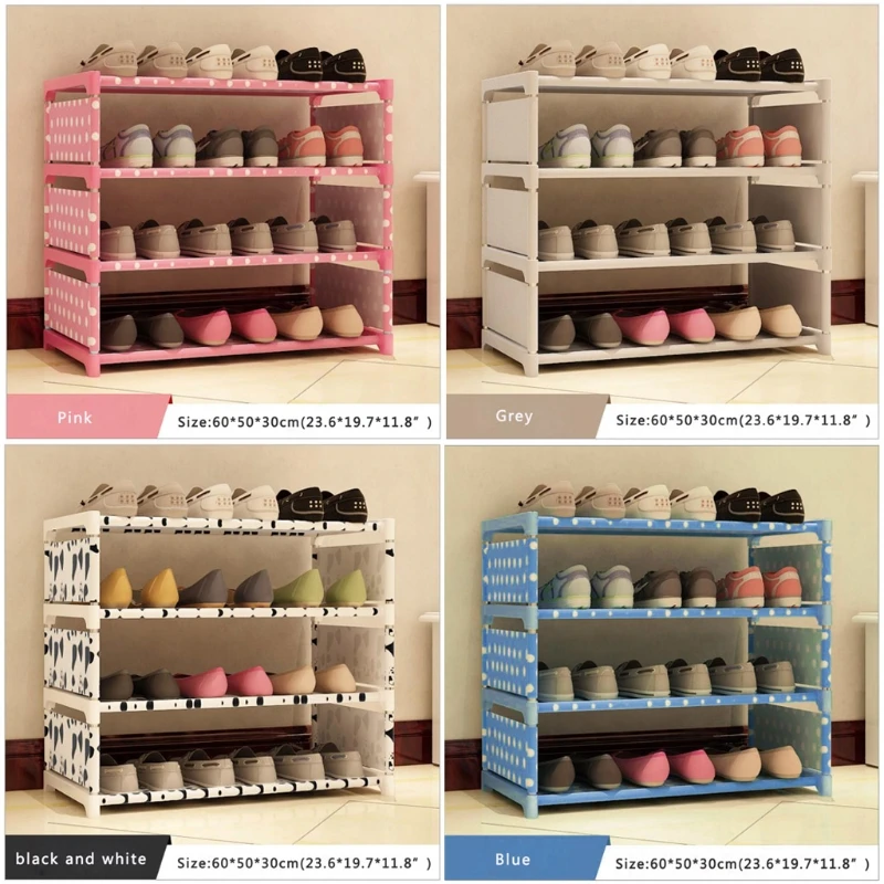 Shoes Rack Organizer Shelf 4-Tier Shoe Tower Shelf Storage Cabinet Nonwoven Shelf
Shoes Rack Organizer Shelf 4-Tier Shoe Tower Shelf Storage Cabinet Nonwoven Shelf