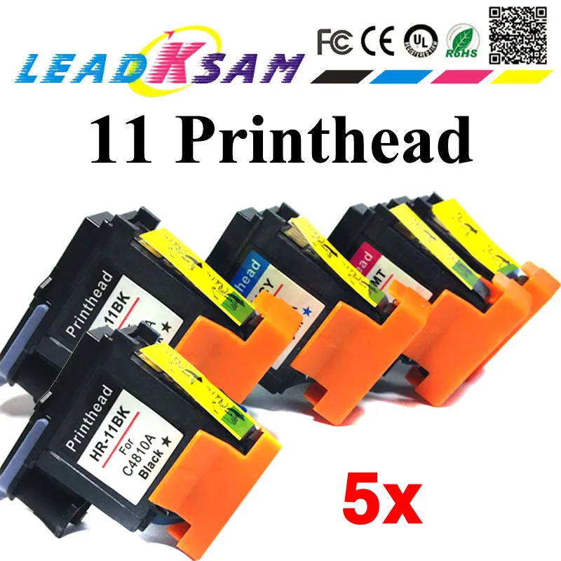 5x печатающая головка для 11 Печатающая совместимый hp11 c4810A c4811A c4812A c4813A designjet 500 500ps 510