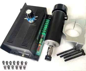 DC spindle 500W air cooled 0.5kw milling Motor & spindle speed power converter & 52mm clamp & 13pcs er11 collet for DIY
DC spindle 500W air cooled 0.5kw milling Motor & spindle speed power converter & 52mm clamp & 13pcs er11 collet for DIY