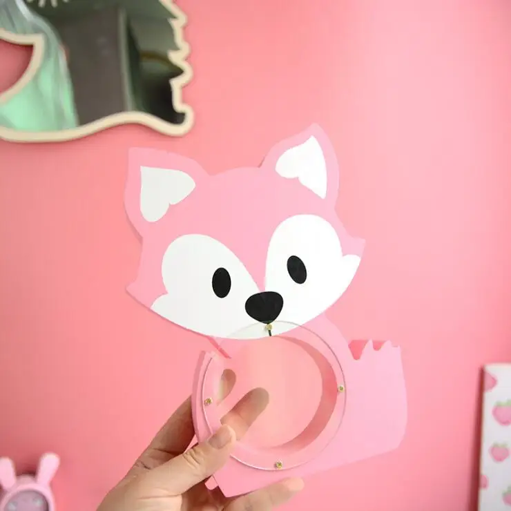Pink Wooden Fox Piggy Bank Children Room Shooting Props Decorating Desktop Ornaments Cartoon Coins Money Box Birthday Gift 04300
Pink Wooden Fox Piggy Bank Children Room Shooting Props Decorating Desktop Ornaments Cartoon Coins Money Box Birthday Gift 04300