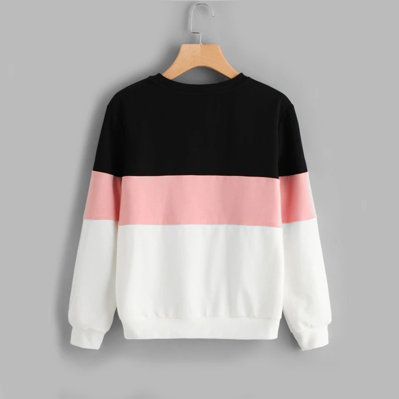 

Women Tops Long Sleeve Running Shirt Crew Neck Fall Soft Women Sweatshirt Fitness Sport Cut Sew Patchwork Pullovers