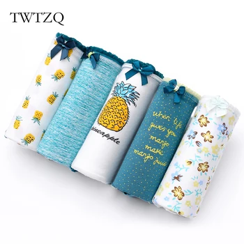 TWTZQ 5Pcs/Lot Hot Sell Cotton Pineapple Flower Printing Panties Women Underwear Briefs Cute Panties Sexy Girls Lingerie 3NK076
TWTZQ 5Pcs/Lot Hot Sell Cotton Pineapple Flower Printing Panties Women Underwear Briefs Cute Panties Sexy Girls Lingerie 3NK076