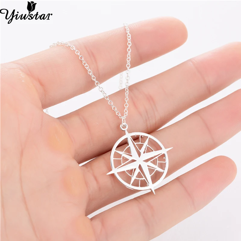 Yiustar World Direction Compass Necklace Direction Gift for Best Friends Origami Rround Pendant Personalized Outdoor Necklaces
Yiustar World Direction Compass Necklace Direction Gift for Best Friends Origami Rround Pendant Personalized Outdoor Necklaces