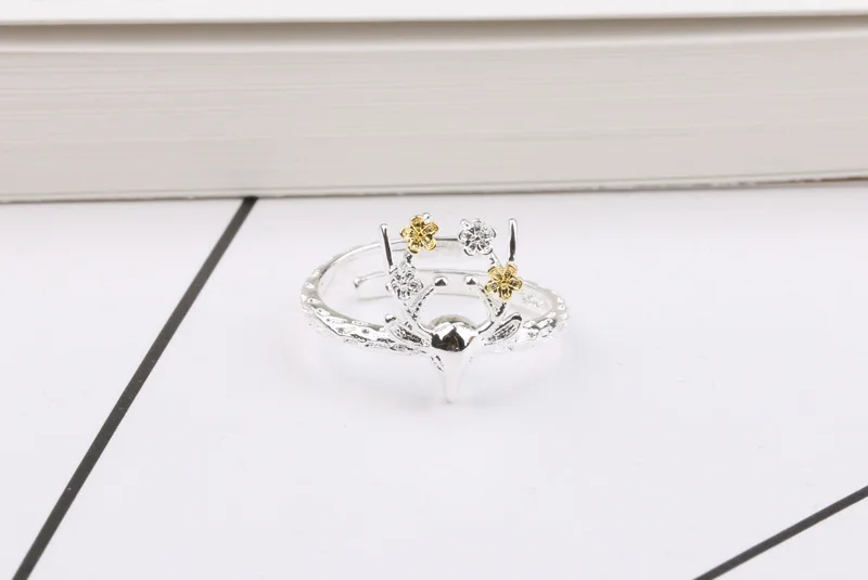 Sika deer Open adjustable silver ring for Women men party Simple Metal Crystal Middle Ring Fashion new hot Jewelry
Sika deer Open adjustable silver ring for Women men party Simple Metal Crystal Middle Ring Fashion new hot Jewelry