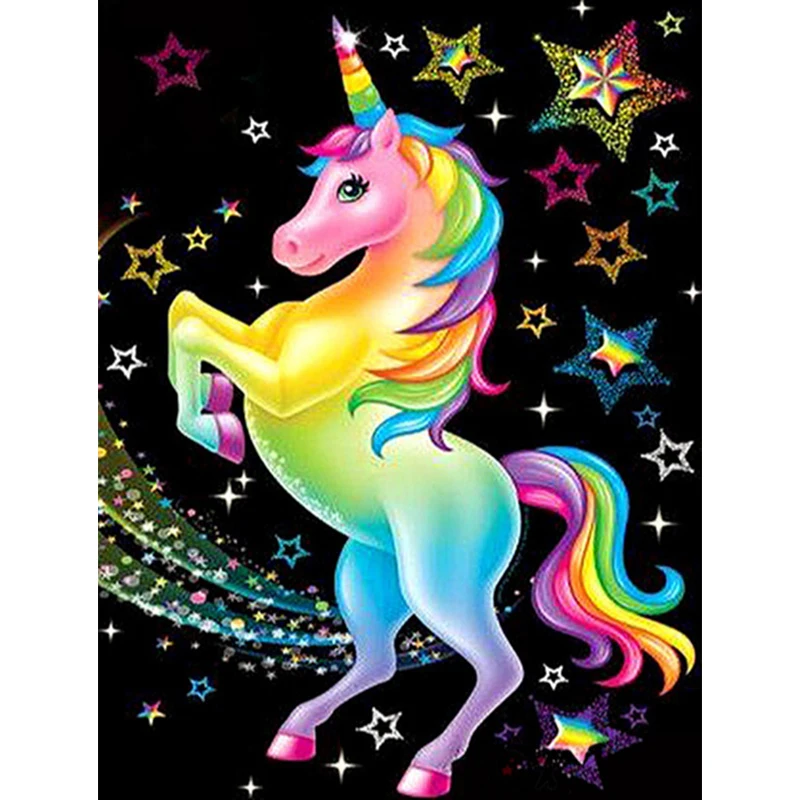 5D DIY Diamond Painting animal Unicorn diamond embroidery Full drilling round drill Cross stitch wedding decoration gift
5D DIY Diamond Painting animal Unicorn diamond embroidery Full drilling round drill Cross stitch wedding decoration gift