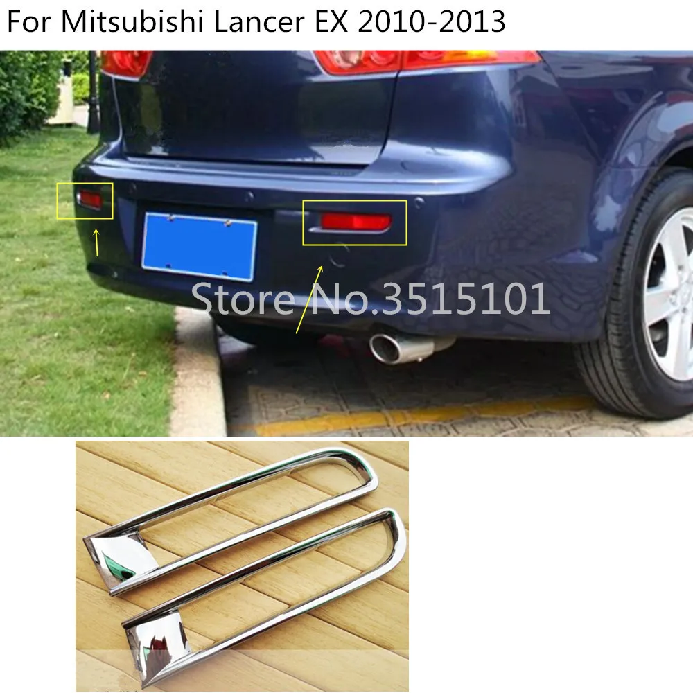 car styling body cover trim back tail rear fog light lamp frame stick panel 2pcs For Mitsubishi Lancer EX 2010 2011 2012 2013 
car styling body cover trim back tail rear fog light lamp frame stick panel 2pcs For Mitsubishi Lancer EX 2010 2011 2012 2013