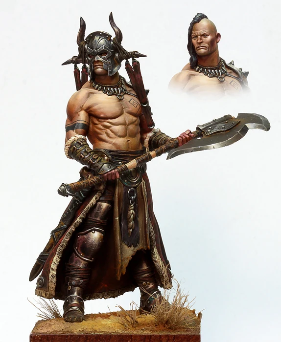 1/24 Resin Figure Model Kits barbarian Unassambled Unpainted S97 | Игрушки и хобби