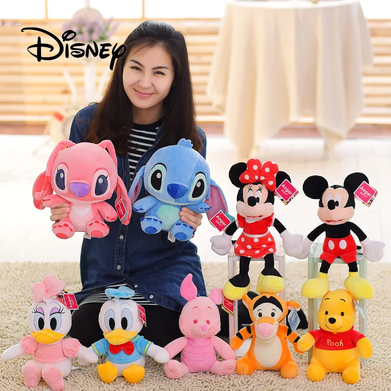Genuine Disney 26CM Stuffed Animal Plush Toy Winnie The Pooh Tigger Donald Duck Stitch Cartoon Animal Image Girl Birthday Gift
Genuine Disney 26CM Stuffed Animal Plush Toy Winnie The Pooh Tigger Donald Duck Stitch Cartoon Animal Image Girl Birthday Gift