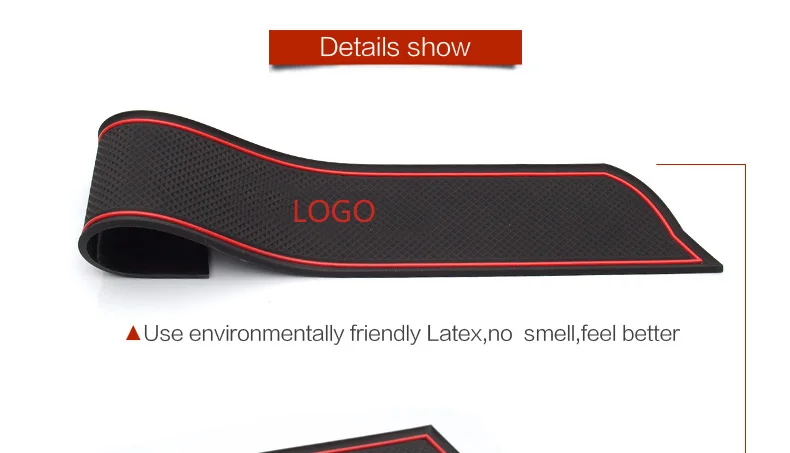 For Lada Kalina GRANTA Accessories,3D Rubber Car Mat Car Anti Slip Mat, Non-slip Mats Interior Door Pad/Cup Mat