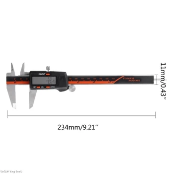 6Inch/150mm Stainless Steel Electronic Digital Caliper High Precision 0.01mm LCD Vernier Caliper Messschieber Measuring Tool
6Inch/150mm Stainless Steel Electronic Digital Caliper High Precision 0.01mm LCD Vernier Caliper Messschieber Measuring Tool