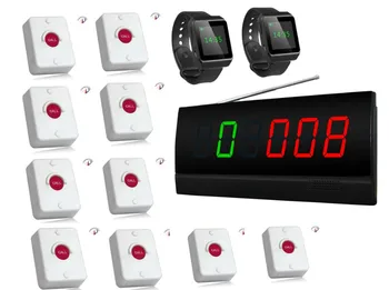 Free shipping! Wireless emergency alarming system,10call buttons, 2 watch pager, 1 queue screen display, call security pager
Free shipping! Wireless emergency alarming system,10call buttons, 2 watch pager, 1 queue screen display, call security pager