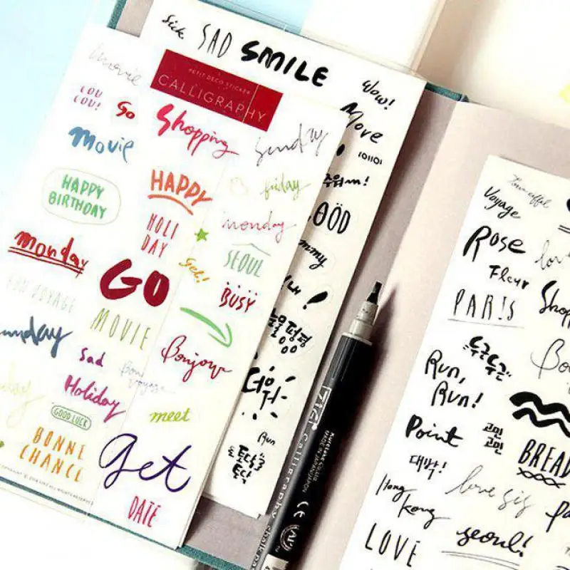 Creative Korean Art Word Transparent Sealing Sticker Waterproof Stickers Handwritten Dokibook Plannner DIY Decoration 8 pcs/lot
Creative Korean Art Word Transparent Sealing Sticker Waterproof Stickers Handwritten Dokibook Plannner DIY Decoration 8 pcs/lot