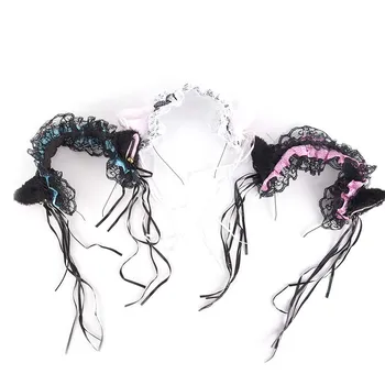 Anime Cat Girl Cosplay Maid Lace Headbands Princess Sweet Lolita Hairbands Bell Cat Ears Headband Hair Hoop Hair Accessories
Anime Cat Girl Cosplay Maid Lace Headbands Princess Sweet Lolita Hairbands Bell Cat Ears Headband Hair Hoop Hair Accessories