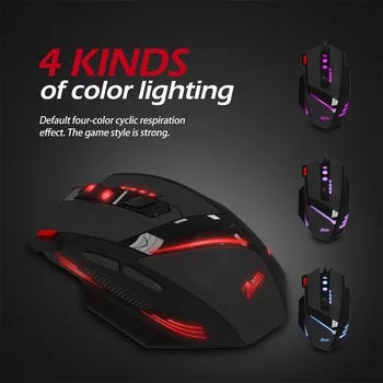 ZELOTES Computer Mouse Peripherals Gaming Mouse Wired T-60 7200 DPI 7 Button USB LED Color Cable Trackballs Gaming Mouse#G20
ZELOTES Computer Mouse Peripherals Gaming Mouse Wired T-60 7200 DPI 7 Button USB LED Color Cable Trackballs Gaming Mouse#G20