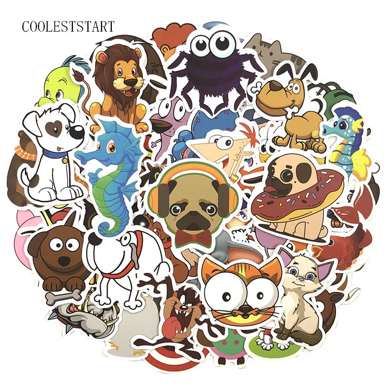 50Pcs/Pack Cartoo Animal Graffiti Stickers Cute Stickers For Luggage Laptop Refrigerator Motorcycle Skateboard
50Pcs/Pack Cartoo Animal Graffiti Stickers Cute Stickers For Luggage Laptop Refrigerator Motorcycle Skateboard