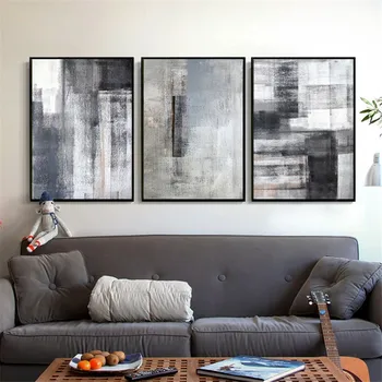 Nordic Canvas Painting Wall Art Home Decor Abstract Black White Color Block Print Living Room Picture Poster Backdrop Minimalis
Nordic Canvas Painting Wall Art Home Decor Abstract Black White Color Block Print Living Room Picture Poster Backdrop Minimalis