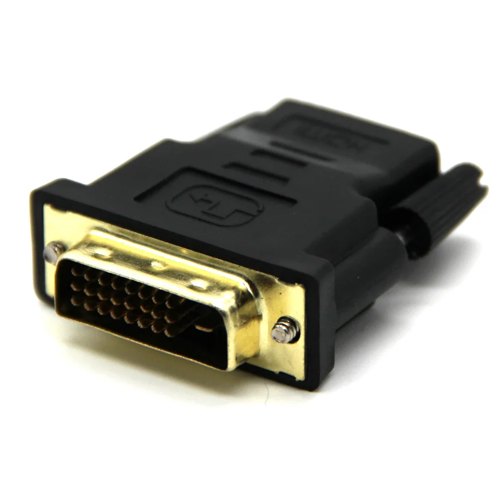 Аудиокабели Позолоченные DVI 24 1 в HDMI конвертер Мама папа для HD ТВ ПК PS3 проектор