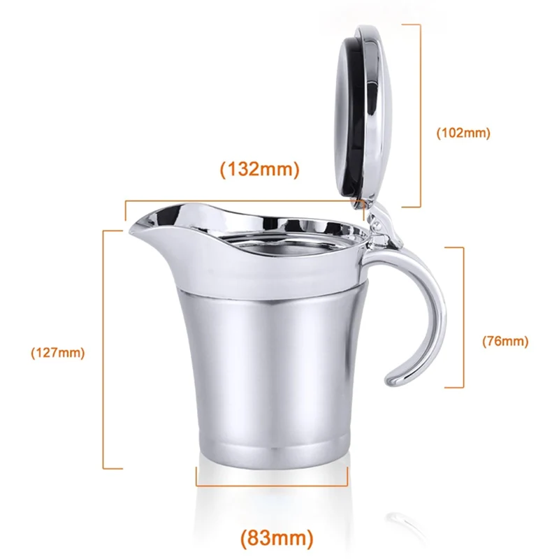 450ML Stainless Steel Thermal Gravy Pot Sauce Jug Kitchen Supplies WXV Sale
450ML Stainless Steel Thermal Gravy Pot Sauce Jug Kitchen Supplies WXV Sale