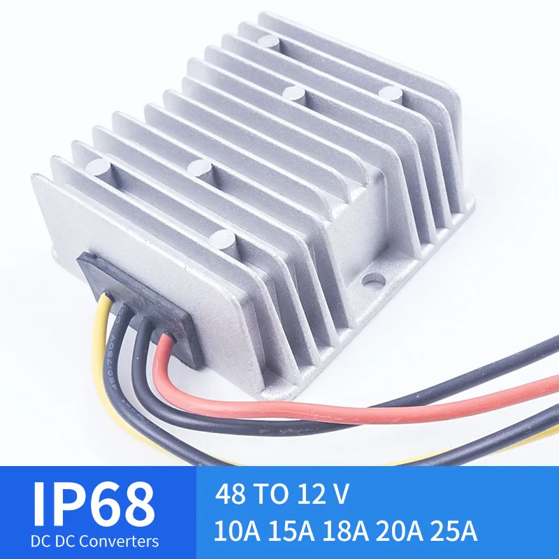 48 Rpm 12V 25A Large Aluminum Shell DC Pressure Reducer Voltage Drop Converter For Automotive Power Supply Waterproof
48 Rpm 12V 25A Large Aluminum Shell DC Pressure Reducer Voltage Drop Converter For Automotive Power Supply Waterproof