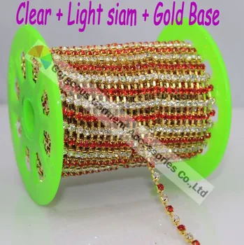 10yd SS16 4mm Light siam Alternated Clear crystal rhinestone chain trim crystal diamante ribbon Silver Gold For DIY browbands
10yd SS16 4mm Light siam Alternated Clear crystal rhinestone chain trim crystal diamante ribbon Silver Gold For DIY browbands