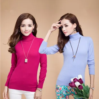 2018 Fashion Women Cashmere Sweaters Autumn Winter Female Solid Color Turtleneck Long Sleeve Knitted Soft Warm Wool Pullovers
2018 Fashion Women Cashmere Sweaters Autumn Winter Female Solid Color Turtleneck Long Sleeve Knitted Soft Warm Wool Pullovers