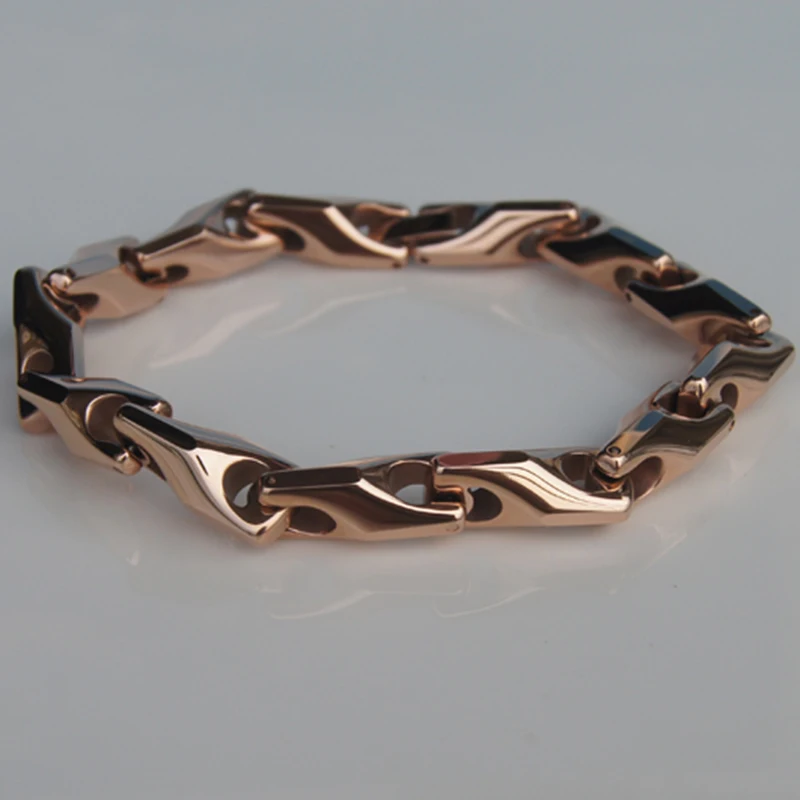 11 Inch length 8.5mm width Men jewelry classic bike chain heavy hi-tech rose gold plating tungsten bracelet
11 Inch length 8.5mm width Men jewelry classic bike chain heavy hi-tech rose gold plating tungsten bracelet