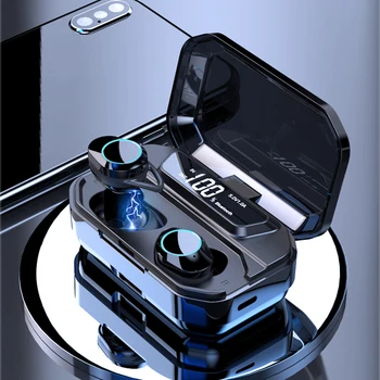 G02 TWS True Wireless earbuds Sport 5.0 Bluetooth Earphones IPX7 Waterproof with mic 3500mAh charging box Power Bank for huawei
G02 TWS True Wireless earbuds Sport 5.0 Bluetooth Earphones IPX7 Waterproof with mic 3500mAh charging box Power Bank for huawei