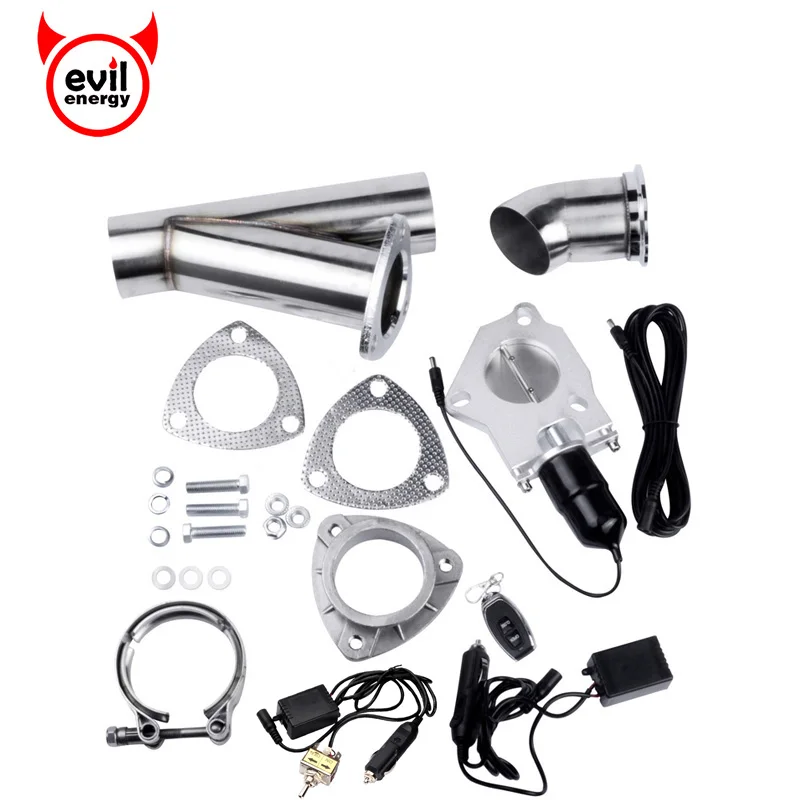 evil energy 2.25" Exhaust Cutout Catback Downpipe Valve Kit Exhaust Cutout System With Remote Control+Manual Switch
evil energy 2.25" Exhaust Cutout Catback Downpipe Valve Kit Exhaust Cutout System With Remote Control+Manual Switch