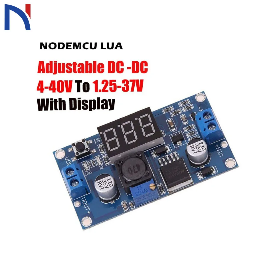 With Display LM2596 LM2596S Power Module LED Voltmeter DC-DC Adjustable Step-down Power Supply Module with Digital Display
With Display LM2596 LM2596S Power Module LED Voltmeter DC-DC Adjustable Step-down Power Supply Module with Digital Display