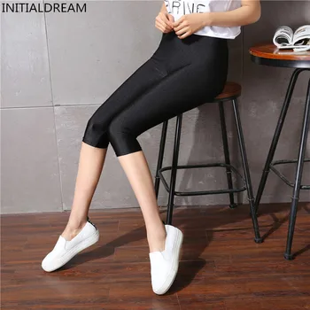Women's Calf-Length Leggings Slim Solid Female Shiny Pant Mujer Simple Casual Elasticity Trousers Large size S-5XL 
Women's Calf-Length Leggings Slim Solid Female Shiny Pant Mujer Simple Casual Elasticity Trousers Large size S-5XL