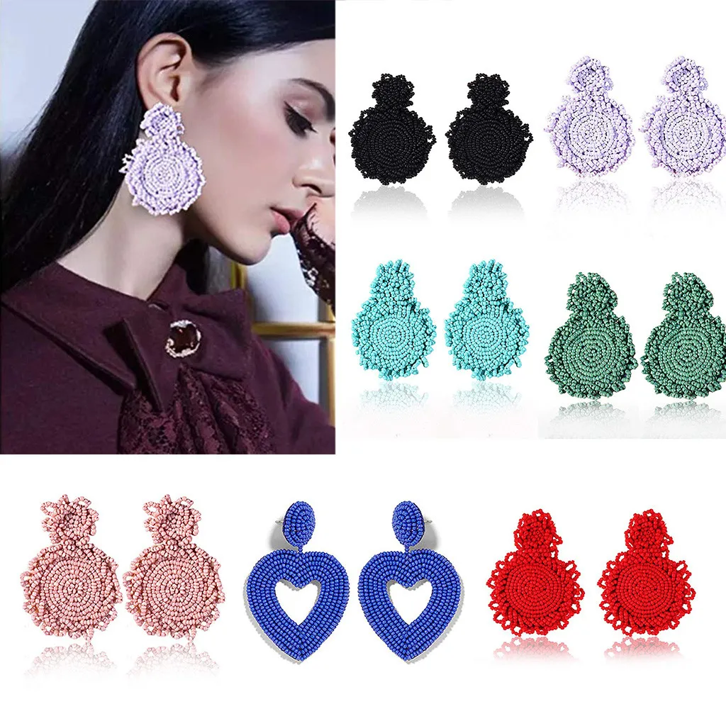Earrings Bohemian Beaded Round Dangle Earrings Gift for Women Drop Earring For Women Bijoux 2019 New Jewelry Classic
Earrings Bohemian Beaded Round Dangle Earrings Gift for Women Drop Earring For Women Bijoux 2019 New Jewelry Classic