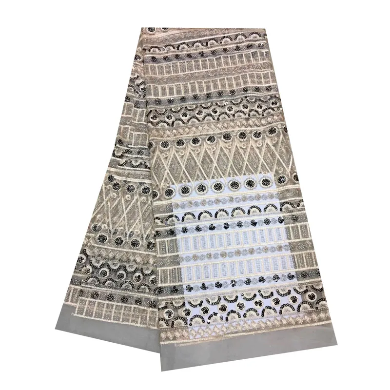 High Quality 2018 Nigerian Net lace fabric 5 yards New Style French lace fabric with sequins For Wedding Dress HX1098-1
High Quality 2018 Nigerian Net lace fabric 5 yards New Style French lace fabric with sequins For Wedding Dress HX1098-1