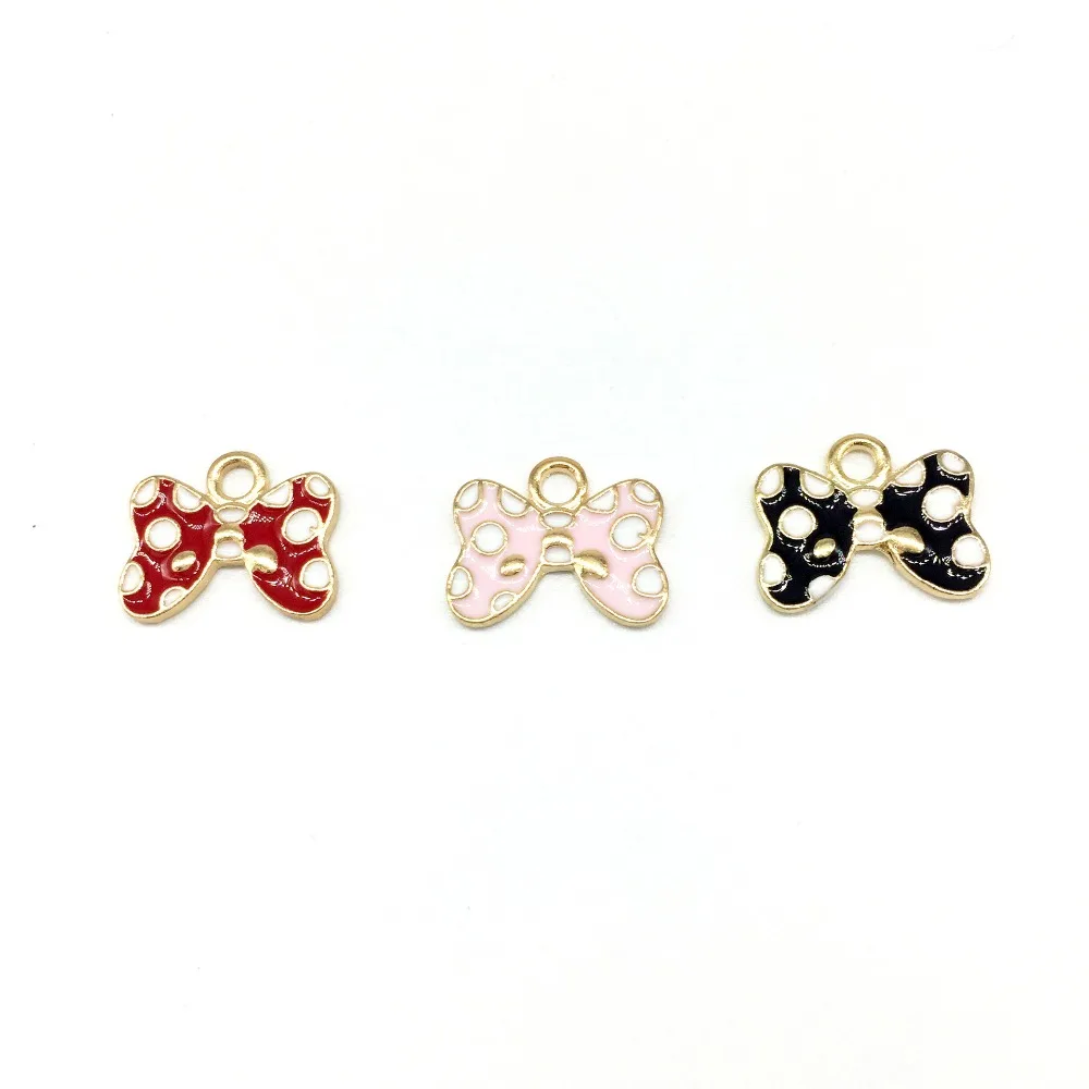 3 Colors Bow Enamel Charms Pendant for Necklace Bracelet DIY Jewelry Making Women Dangle Earrings Wholesale! 20Pcs/lot
3 Colors Bow Enamel Charms Pendant for Necklace Bracelet DIY Jewelry Making Women Dangle Earrings Wholesale! 20Pcs/lot