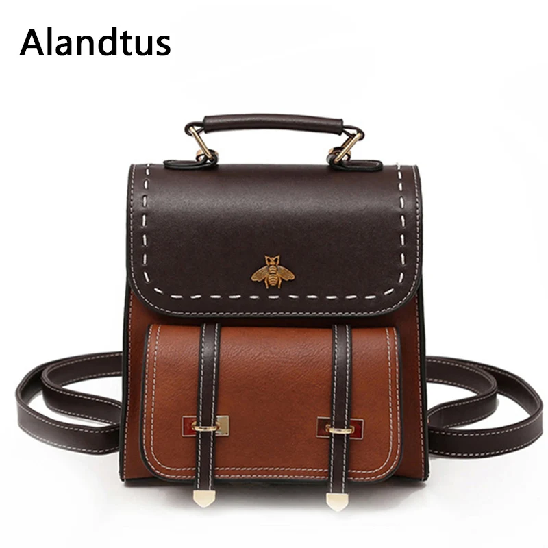 Alandtus Little Bee Leather Women Mini Backpacks Preppy Style Backpack For Teenager Girls School Bags Mochila Feminina Mujer
Alandtus Little Bee Leather Women Mini Backpacks Preppy Style Backpack For Teenager Girls School Bags Mochila Feminina Mujer