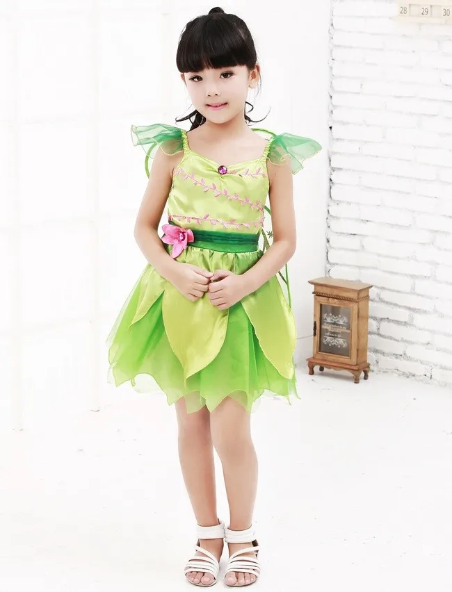 Girl Tinker Bell Costume Fairy Tale Storybook Green Flower Fairy Cosplay Book Week Fantasia Fancy Dress
Girl Tinker Bell Costume Fairy Tale Storybook Green Flower Fairy Cosplay Book Week Fantasia Fancy Dress