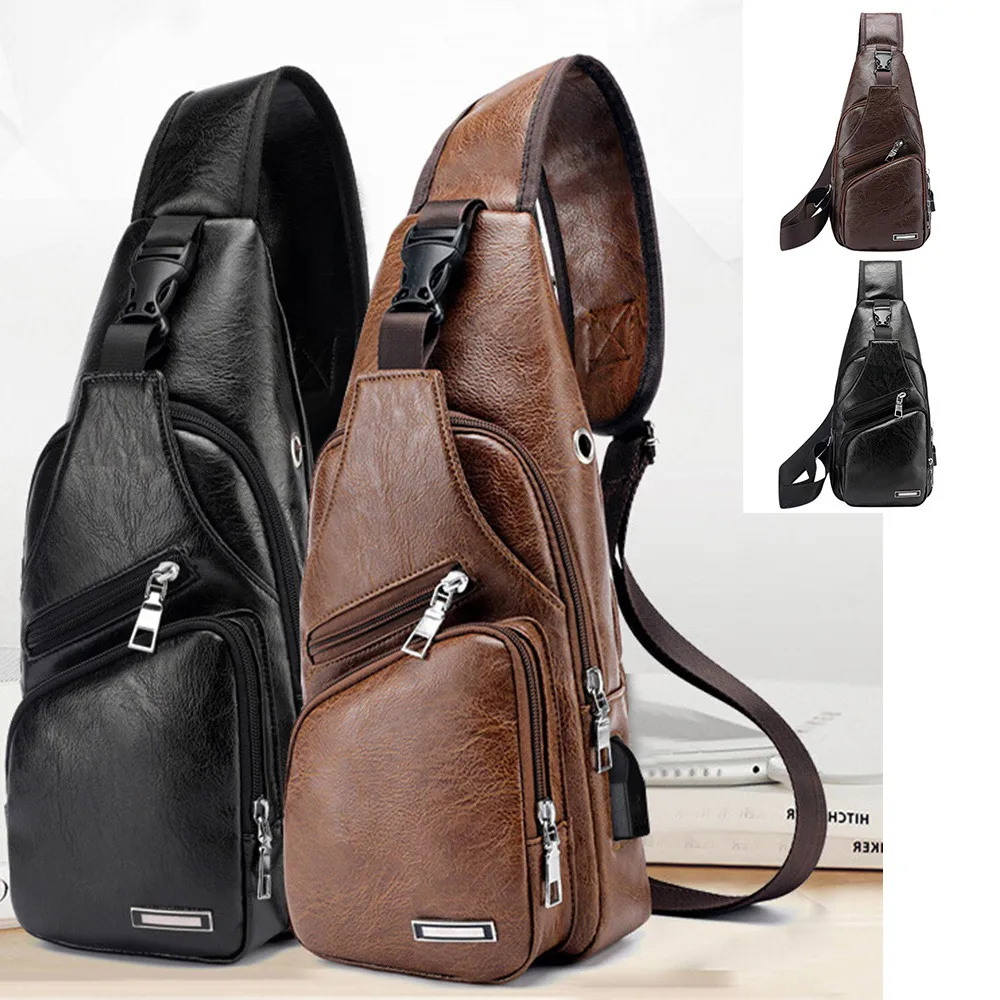 Mens Shoulder Bag USB Charging Bag Cross body Bags Sports Usb Anti Theft Chest Bag Outdoor Package#A02
Mens Shoulder Bag USB Charging Bag Cross body Bags Sports Usb Anti Theft Chest Bag Outdoor Package#A02