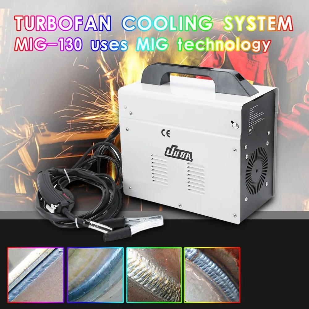 MIG-130 No-Gas Welding Machine 230V Electric Welding Machine Gasless MIG Weldering Equipment Welding Tools UK Socket White
MIG-130 No-Gas Welding Machine 230V Electric Welding Machine Gasless MIG Weldering Equipment Welding Tools UK Socket White