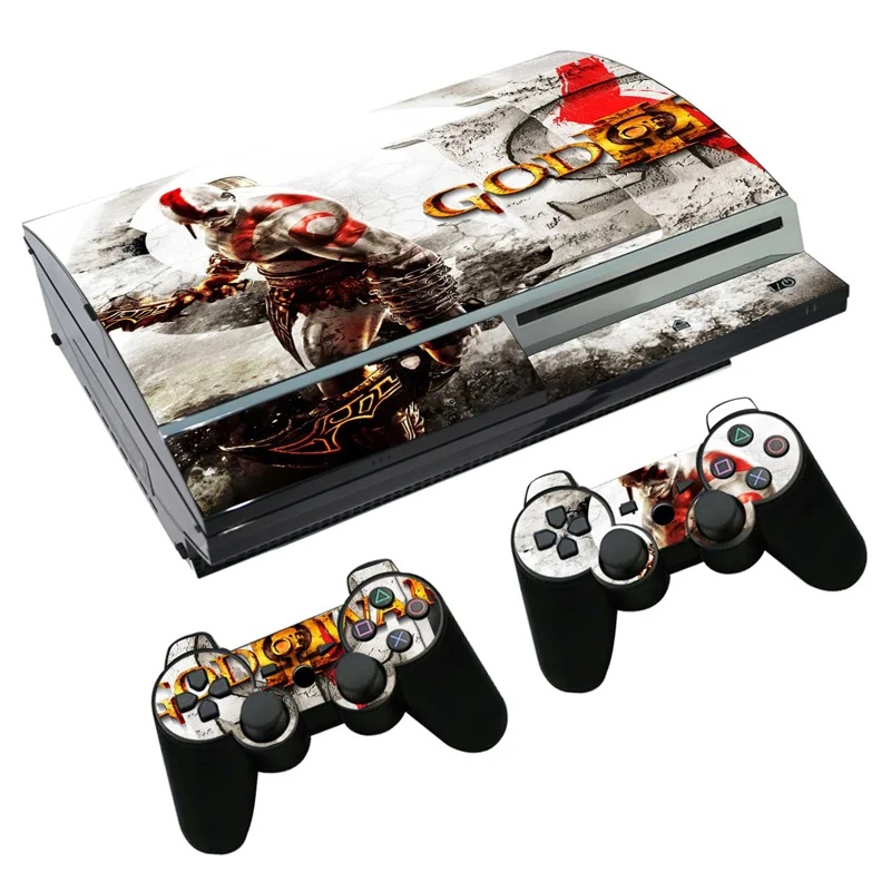 

God of War Skin Sticker Decal for PS3 Fat PlayStation 3 Console and Controllers For PS3 Fat Skins Sticker Vinyl Film