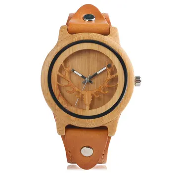 Moose Men Wristwatch Bamboo Buck Hunting Deer Bangle Novel Nature Wood Genuine Leather Band Strap Rock Casual Women Simple Gift
Moose Men Wristwatch Bamboo Buck Hunting Deer Bangle Novel Nature Wood Genuine Leather Band Strap Rock Casual Women Simple Gift