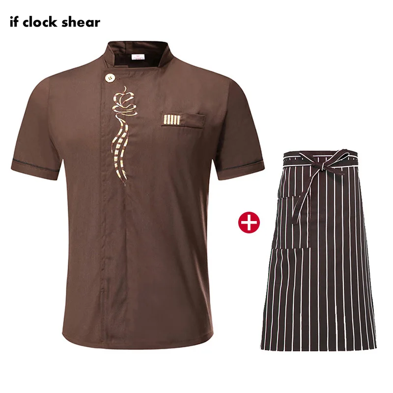 High Quality Short Sleeve restaurant uniforms shirts Hotel Kitchen chef clothes unisex Breathable new catering work clothes men 
High Quality Short Sleeve restaurant uniforms shirts Hotel Kitchen chef clothes unisex Breathable new catering work clothes men