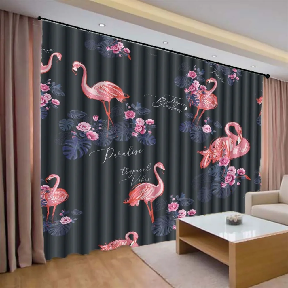 Southeast Asian flamingos 3D Curtains For Bedroom Kids Living Room Drapes Fabric Polyester Set with Hooks Factory direct sale
Southeast Asian flamingos 3D Curtains For Bedroom Kids Living Room Drapes Fabric Polyester Set with Hooks Factory direct sale